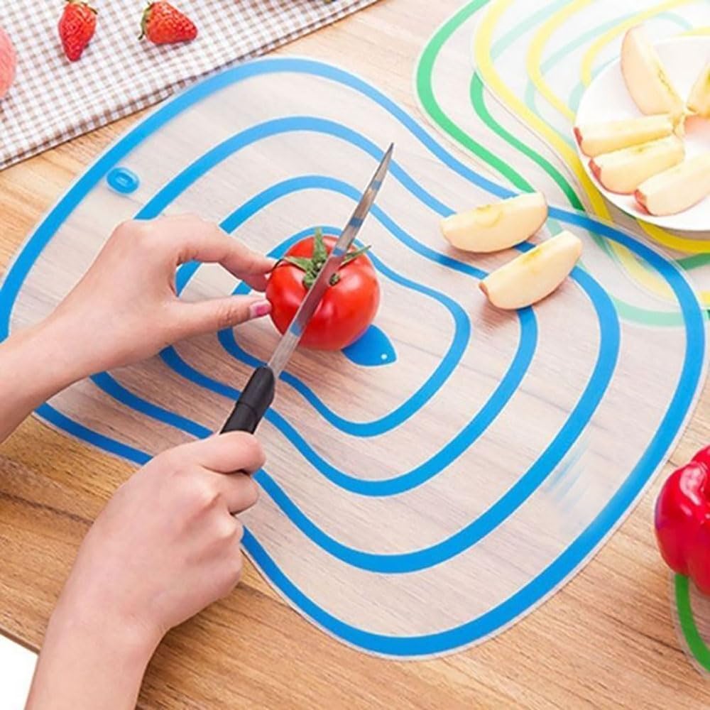 Transparent Flexible Matte Classification Cutting Board Cut Fruit
